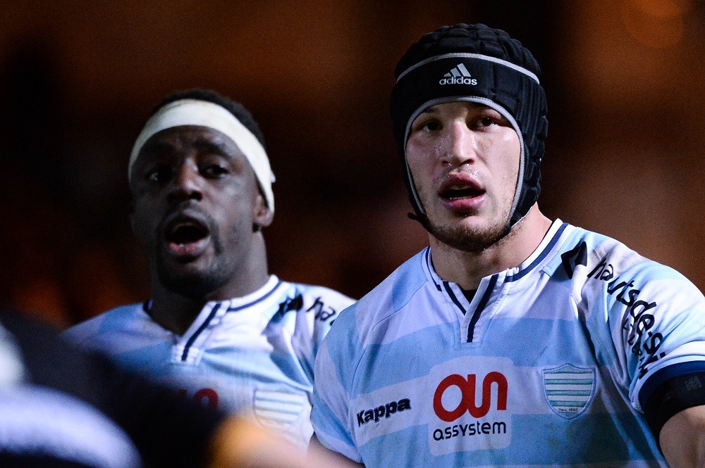 Wenceslas LAURET / Yannick NYANGA - 12.12.2015 - Racing 92 / Northampton - European Rugby Champions Cup Photo : Nolwenn Le Gouic / Icon Sport