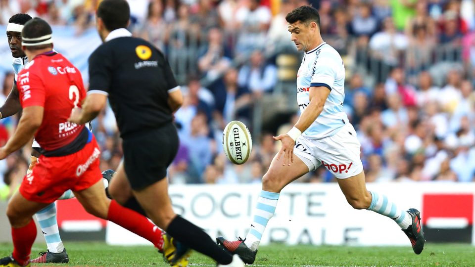 Dan Carter of Racing 92 during the Final Top 14 between Toulon and Racing 92 at Camp Nou on June 24, 2016 in Barcelona, Spain. (Photo by Manuel Blondeau/Icon Sport)