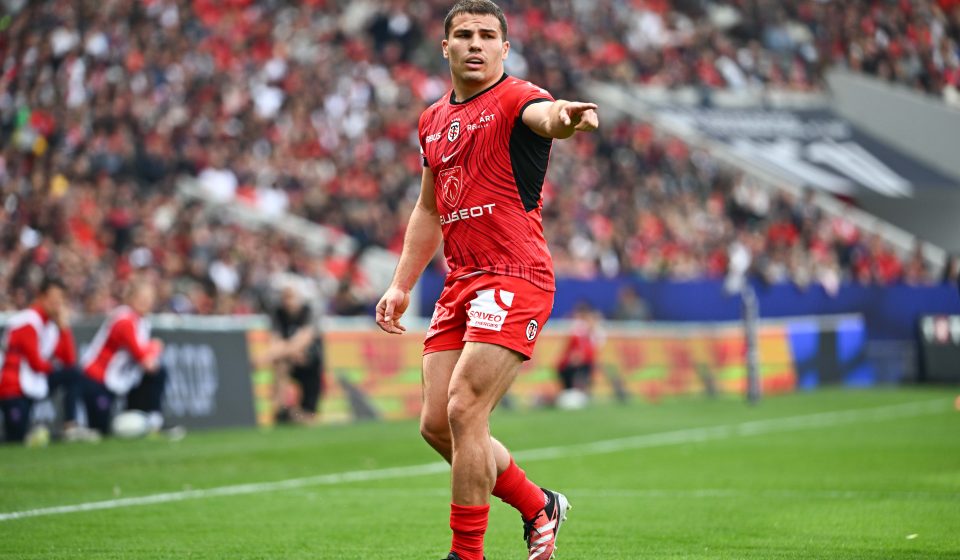 Antoine DUPONT of Stade Toulousain during the Investec Champions Cup Semi final match between Toulouse and Harlequins at Stade Ernest Wallon on May 5, 2024 in Toulouse, France.(Photo by Anthony Dibon/Icon Sport)   - Photo by Icon Sport