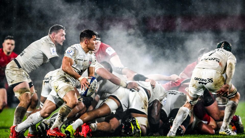 11 December 2020; Antoine Dupont of Toulouse during the Heineken Champions Cup Pool B Round 1 match between Ulster and Toulouse at Kingspan Stadium in Belfast. Photo by Ramsey Cardy/Sportsfile