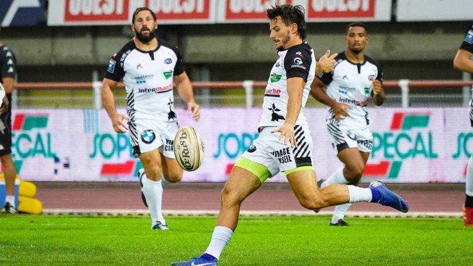 Pierre POPELIN of RC Vannes during the Pro D2 match between Mont Marsan and Vannes on September 18, 2020 in Mont-de-Marsan, France. (Photo by Pierre Costabadie/Icon Sport) - Pierre POPELIN - Stade Guy Boniface - Mont-de-Marsan (France)