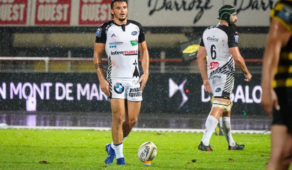 Pierre POPELIN of RC Vannes during the Pro D2 match between Mont Marsan and Vannes on September 18, 2020 in Mont-de-Marsan, France. (Photo by Pierre Costabadie/Icon Sport) - Pierre POPELIN - Stade Guy Boniface - Mont-de-Marsan (France)