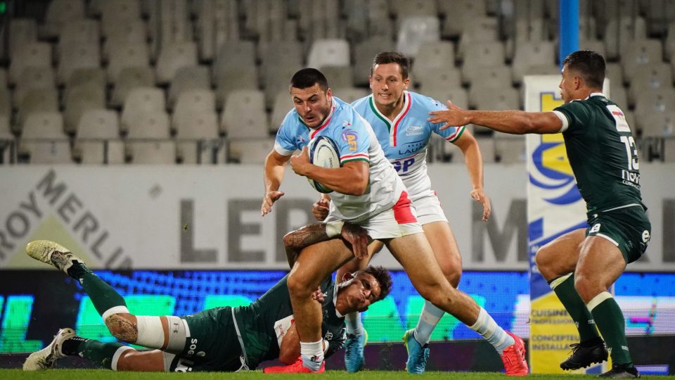 Theo COSTOSSEQUE of Aviron Bayonnais during the Friendly match between Bayonne and Pau at Stade Jean Dauger on August 19, 2021 in Bayonne, France. (Photo by Pierre Costabadie/Icon Sport) - Theo COSTOSSEQUE - Stade Jean Dauger - Bayonne (France)