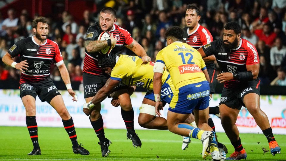 Cyril BAILLE of Stade Toulousain during the Top 14 match between Toulouse and Clermont at Stade Ernest Wallon on September 26, 2021 in Toulouse, France. (Photo by Pierre Costabadie/Icon Sport) - Stadium Municipal - Toulouse (France)