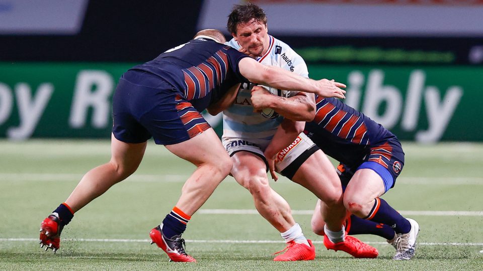 CHAT Camille from RACING 92 in action during the match between RACING92 and EDIMBOURG Round of 16 of the Champions Cup at Paris La Défense Arena stadium, on April 4 at Nanterre, France. Photo by Loic Baratoux /ABACAPRESS.COM