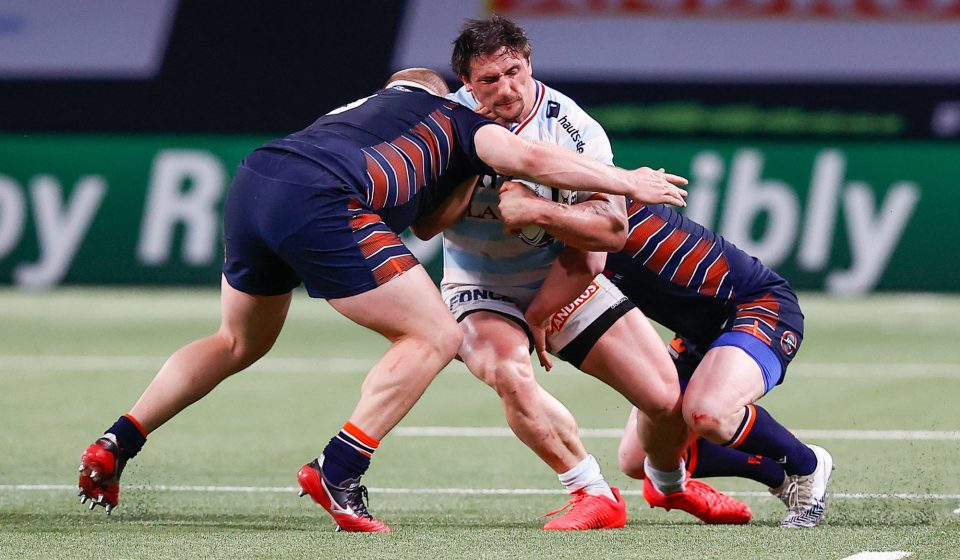 CHAT Camille from RACING 92 in action during the match between RACING92 and EDIMBOURG Round of 16 of the Champions Cup at Paris La Défense Arena stadium, on April 4 at Nanterre, France. Photo by Loic Baratoux /ABACAPRESS.COM
