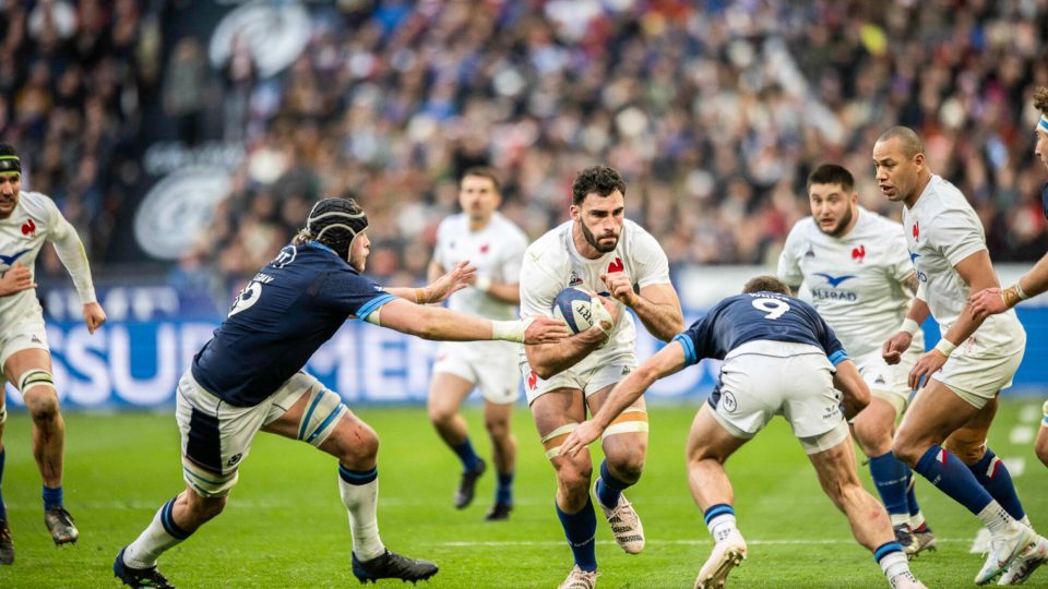 Charles Olivon during the Six Nations rugby match between France and Scotland in Saint-Denis, outside Paris, France, 26 February 2023. Photo by Eliot Blondet/ABACAPRESS.COM - Photo by Icon sport