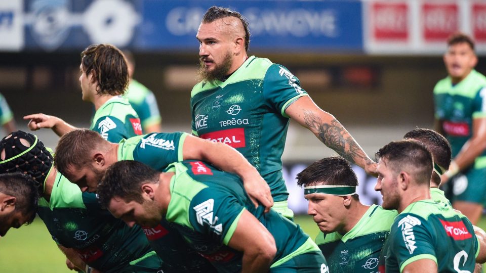 Pierrick GUNTHER of Pau  during the Top 14 match between Montpellier Herault rugby and Section paloise, at GGL Stadium, Montpellier, France on 4th September 2020. (Photo by Alexandre Dimou/Icon Sport) - Pierrick GUNTHER - Altrad Stadium - Montpellier (France)