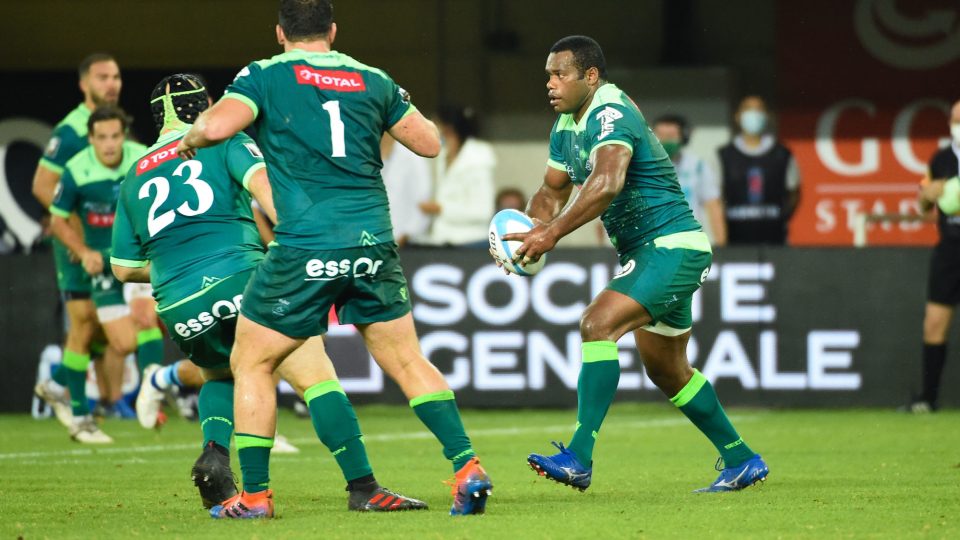 Watisoni VOTU of Pau  during the Top 14 match between Montpellier Herault rugby and Section paloise, at GGL Stadium, Montpellier, France on 4th September 2020. (Photo by Alexandre Dimou/Icon Sport) - Watisoni VOTU - Altrad Stadium - Montpellier (France)