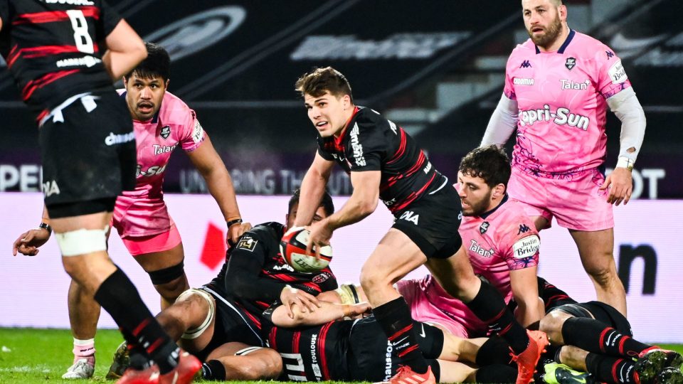 Antoine DUPONT of Toulouse during the Top 14 match between Toulouse and Stade Francais at Stade Ernest Wallon on January 10, 2021 in Toulouse, France. (Photo by Alexandre Dimou/Icon Sport) - Antoine DUPONT - Stade Ernest-Wallon - Toulouse (France)