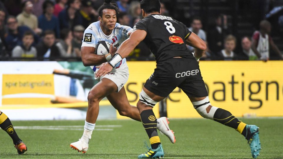 Teddy Thomas of Racing during the Top 14 match between Racing 92 and Stade Rochelais at Paris La Defense Arena on March 2, 2019 in Nanterre, France. (Photo by Aude Alcover/Icon Sport)