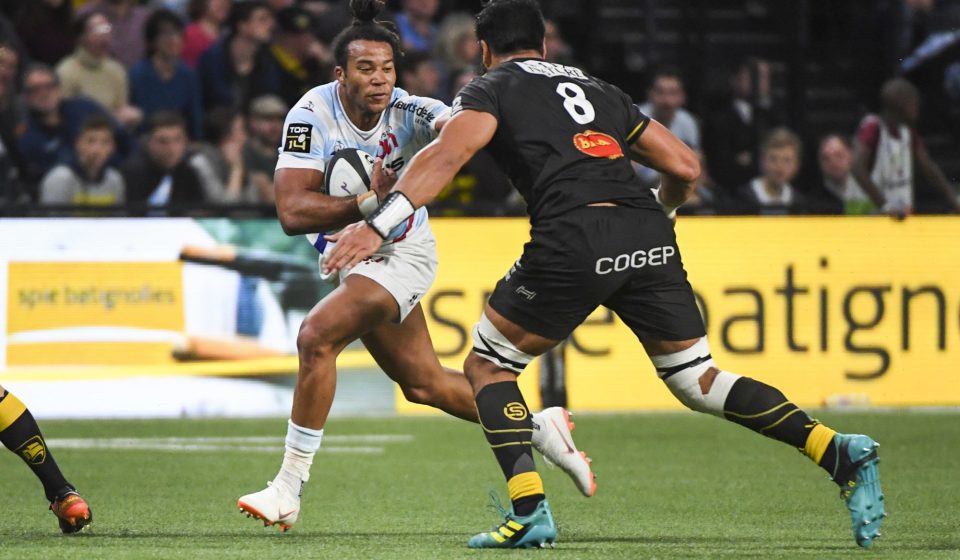 Teddy Thomas of Racing during the Top 14 match between Racing 92 and Stade Rochelais at Paris La Defense Arena on March 2, 2019 in Nanterre, France. (Photo by Aude Alcover/Icon Sport)