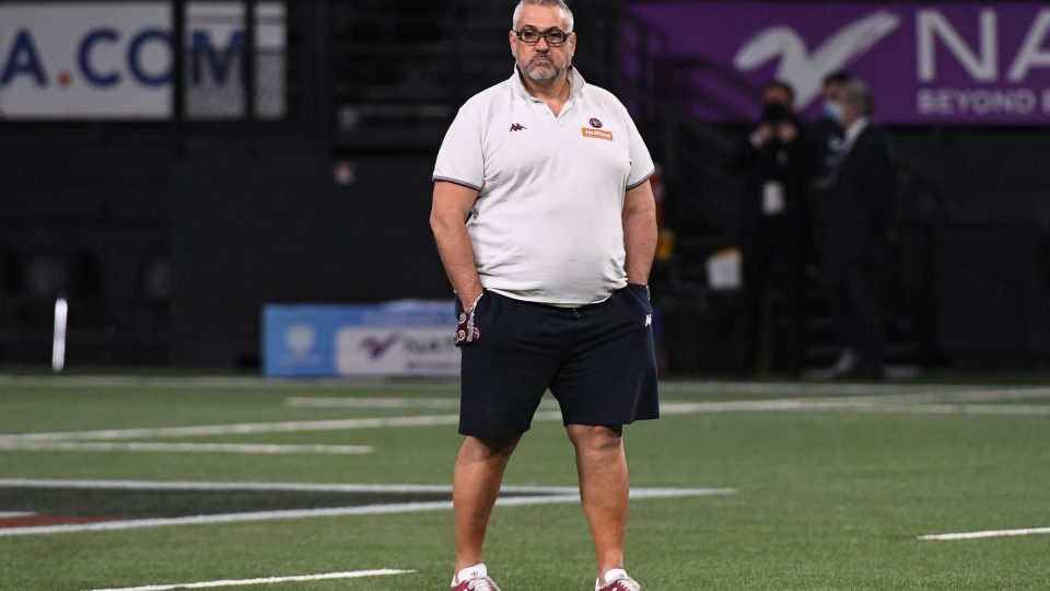 Christophe URIOS head coach of Bordeaux (UBB) ahead of the French Top 14 rugby match between Racing 92 and Bordeaux on January 23, 2021 in Nanterre, France. (Photo by Baptiste Fernandez/Icon Sport) - Christophe URIOS - Paris La Defense Arena - Paris (France)