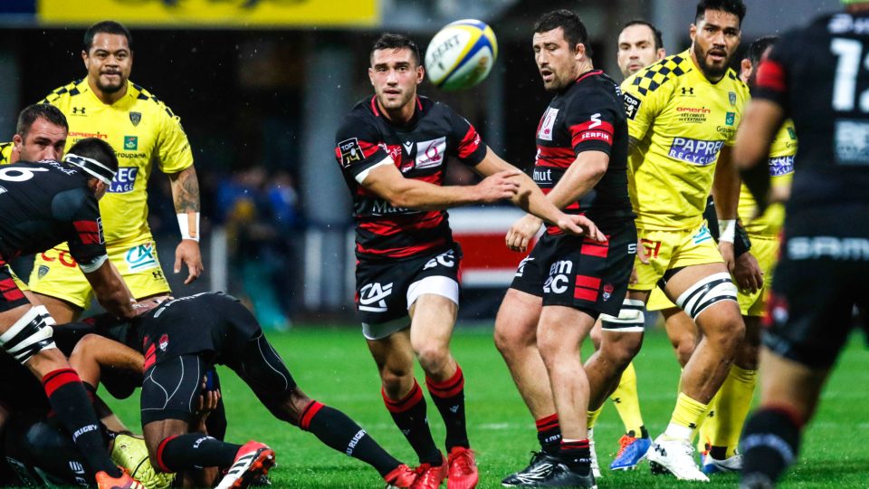 Baptiste COUILLOUD of Lyon during the Top 14 match between Clermont and Lyon on October 20, 2019 in Clermont-Ferrand, France. (Photo by Romain Biard/Icon Sport) - Baptiste COUILLOUD - Stade Marcel Michelin - Clermont Ferrand (France)