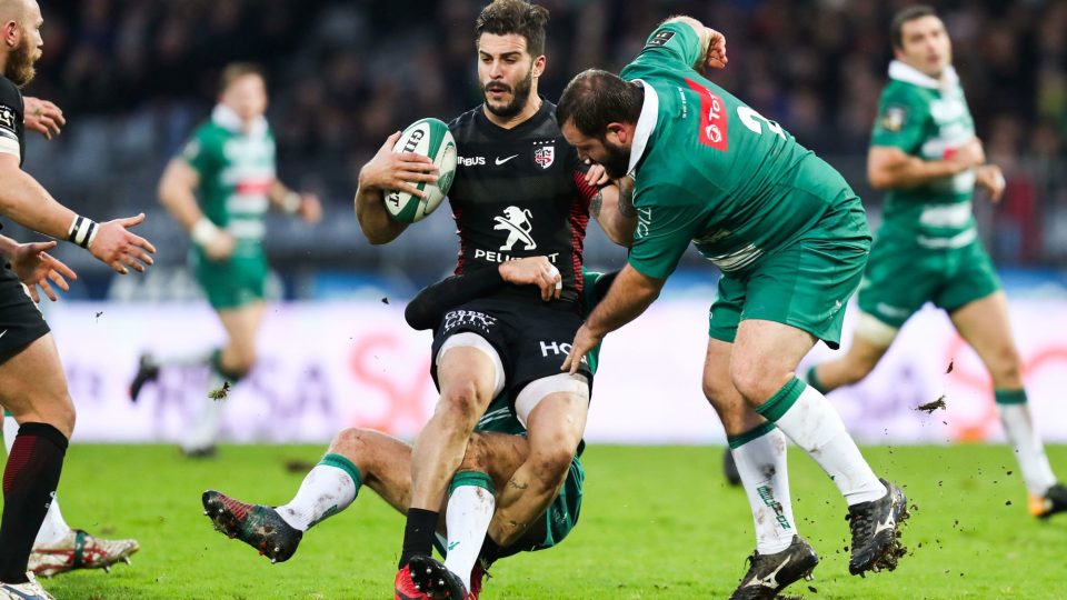 Sofiane Guitoune of Toulouse during the Top 14 match between Pau and Toulouse on January 7, 2018 in Pau, France. (Photo by Manuel Blondeau/Icon Sport)