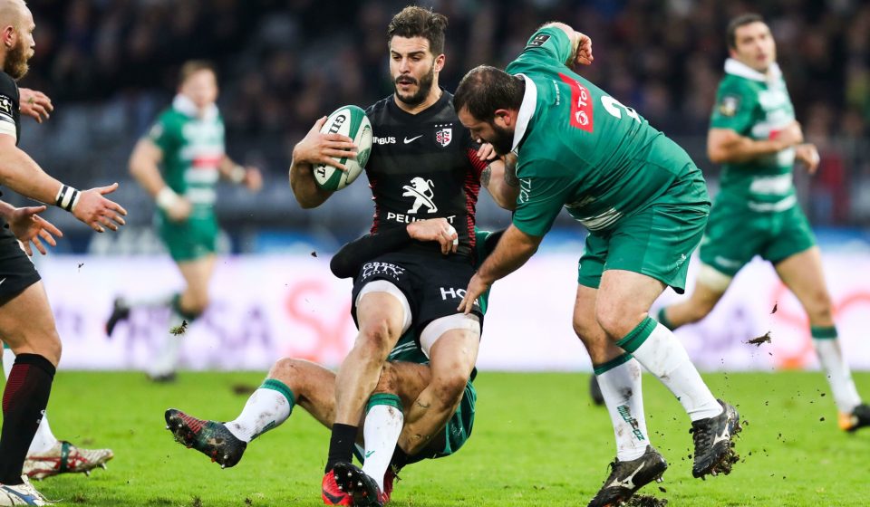 Sofiane Guitoune of Toulouse during the Top 14 match between Pau and Toulouse on January 7, 2018 in Pau, France. (Photo by Manuel Blondeau/Icon Sport)