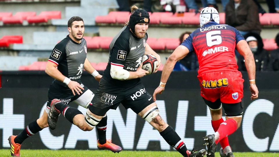 Alban Placines of Toulouse during the Top 14 match between Toulouse and Grenoble at Stade Ernest Wallon on January 27, 2019 in Toulouse, France. (Photo by Manuel Blondeau/Icon Sport)