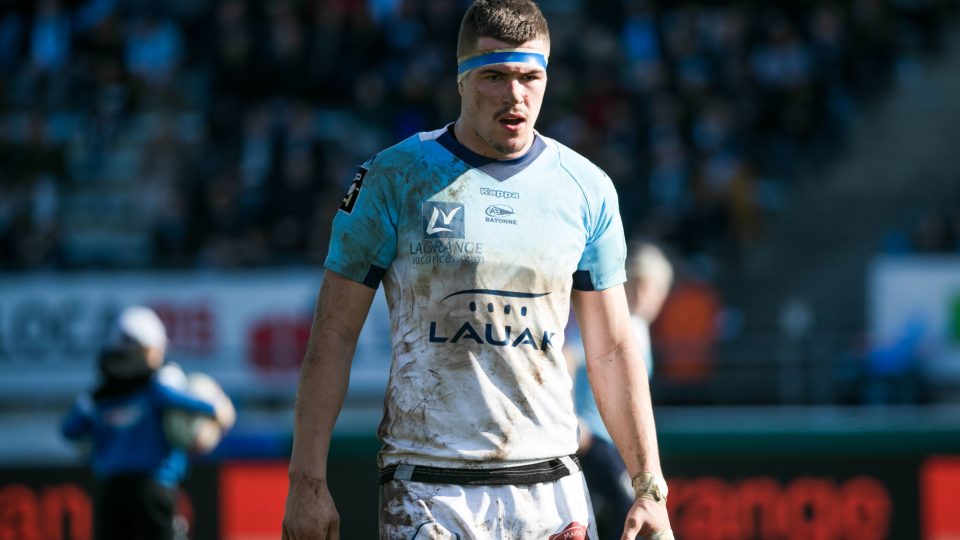 Baptiste  HEGUY of Bayonne during the Top 14 match between Bayonne and Agen at Stade Jean Dauger on January 26, 2020 in Bayonne, France. (Photo by JF Sanchez/Icon Sport) - Baptiste HEGUY - Stade Jean Dauger - Bayonne (France)