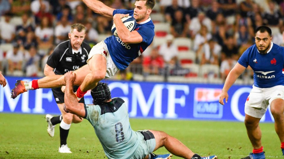Damian Penaud of France during the test match between France and Scotland on August 17, 2019 in Nice, France. (Photo by Pascal Della Zuana/Icon Sport) -