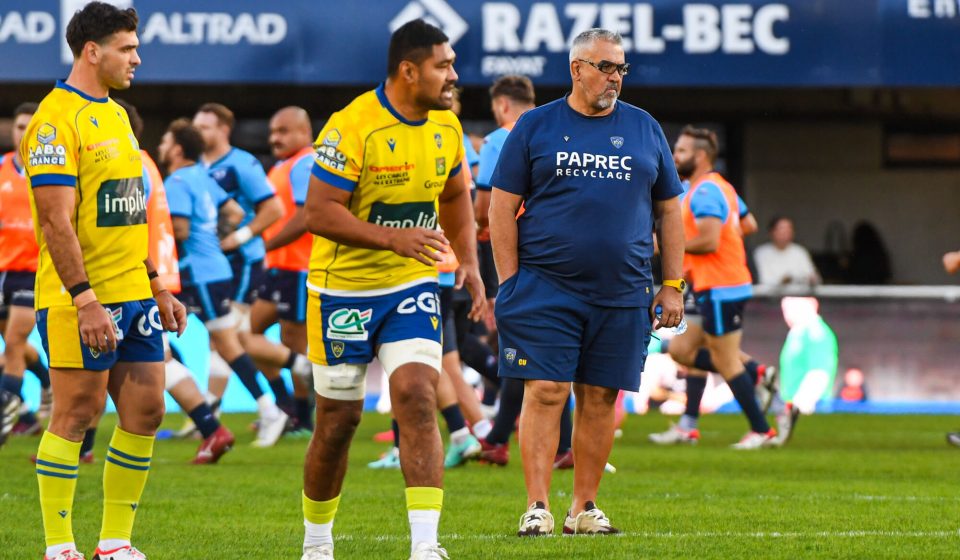 Headcoach of Clermont Christophe URIOS during the Top 14 match between Montpellier Herault Rugby and Association Sportive Montferrandaise Clermont Auvergne at GGL Stadium on November 11, 2023 in Montpellier, France. (Photo by Daniel Derajinski/Icon Sport)