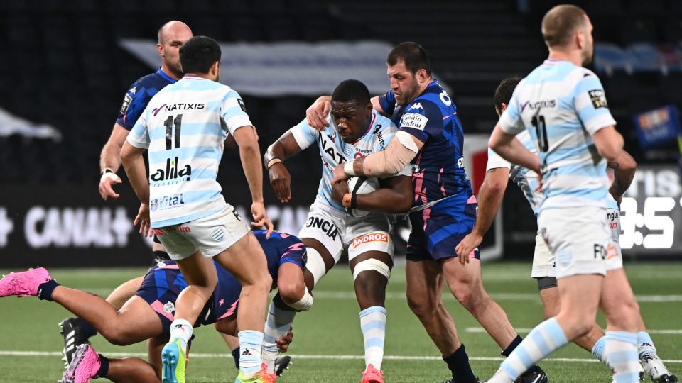 Yoan TANGA of Racing 92 during the Top 14 match between Racing 92 and Stade Francais on May 1, 2021 in Nanterre, France. (Photo by Anthony Dibon/Icon Sport) - Yoan TANGA - Paris La Defense Arena - Paris (France)