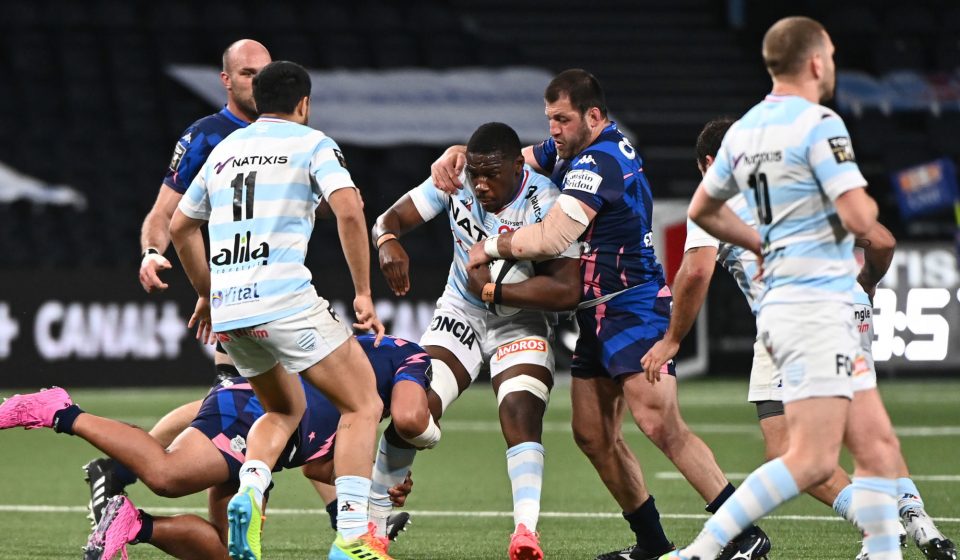 Yoan TANGA of Racing 92 during the Top 14 match between Racing 92 and Stade Francais on May 1, 2021 in Nanterre, France. (Photo by Anthony Dibon/Icon Sport) - Yoan TANGA - Paris La Defense Arena - Paris (France)