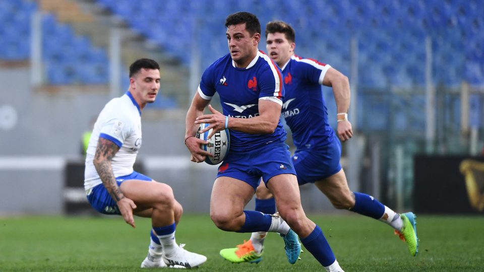 Arthur VINCENT of France during the Six Nations Tournament match between Italy and France at Olimpico stadium on February 6, 2021 in Rome, Italy. (Photo by Anthony Dibon/Icon Sport) - Stadio Olimpico - Rome (Italie)