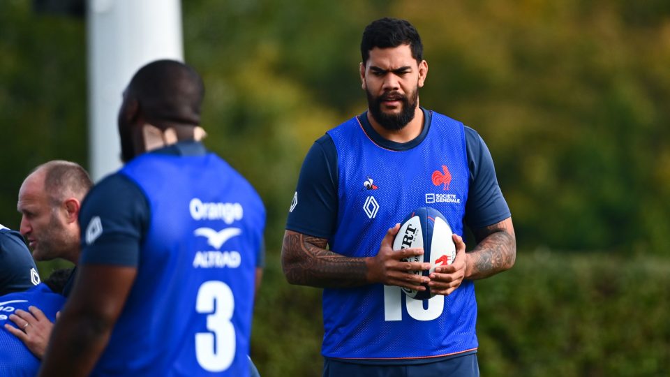 Romain TAOFIFENUA of France during the training of team of France at Centre national de rugby on October 26, 2021 in Marcoussis, France. (Photo by Anthony Dibon/Icon Sport) - Romain TAOFIFENUA - Marcoussis (France)