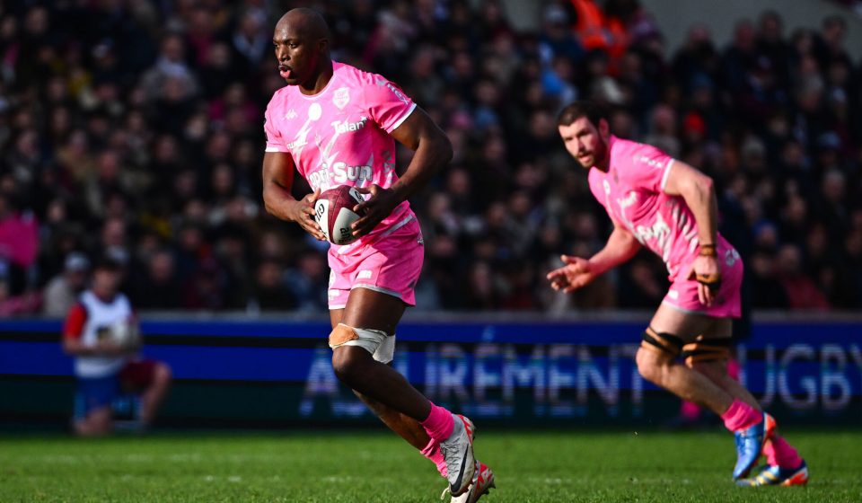 Sekou MACALOU of Stade Francais during the Top 14 match between Union Bordeaux-Begles and Stade Francais at Jacques Chaban-Delmas on January 27, 2024 in Bordeaux, France. (Photo by Anthony Dibon/Icon Sport)