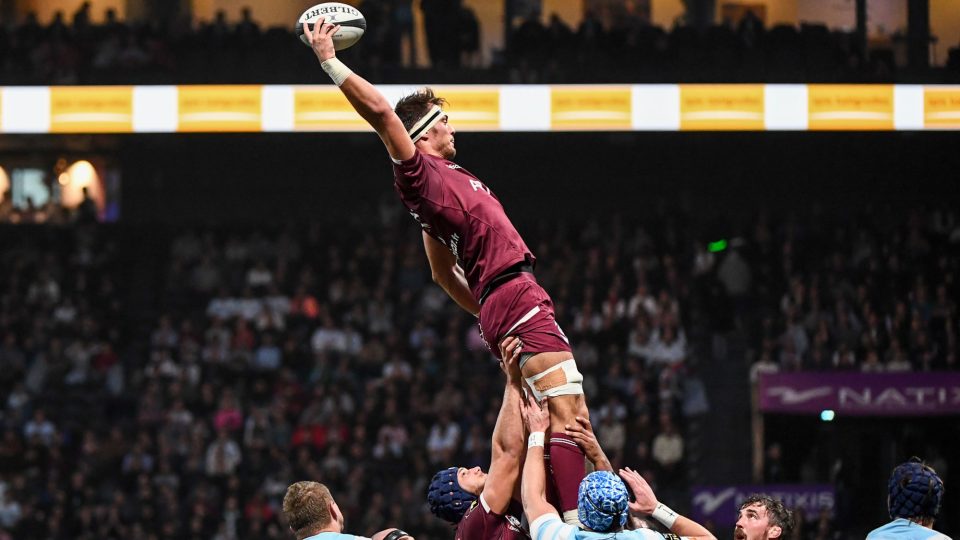 Alexandre ROUMAT of Bordeaux during the Top 14 match between Racing 92 and Bordeaux Begles at Paris La Defense Arena on November 30, 2019 in Nanterre, France. (Photo by Anthony Dibon/Icon Sport) - Alexandre ROUMAT - Paris La Defense Arena - Paris (France)