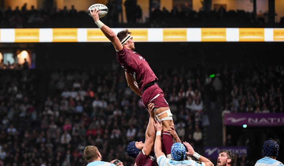 Alexandre ROUMAT of Bordeaux during the Top 14 match between Racing 92 and Bordeaux Begles at Paris La Defense Arena on November 30, 2019 in Nanterre, France. (Photo by Anthony Dibon/Icon Sport) - Alexandre ROUMAT - Paris La Defense Arena - Paris (France)
