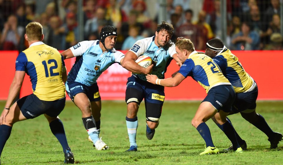 Christophe Andre of Perpignan during the french Pro D2 match between Perpignan and Nevers on September 1, 2017 in Perpignan, France. (Photo by Alexandre Dimou/Icon Sport)
