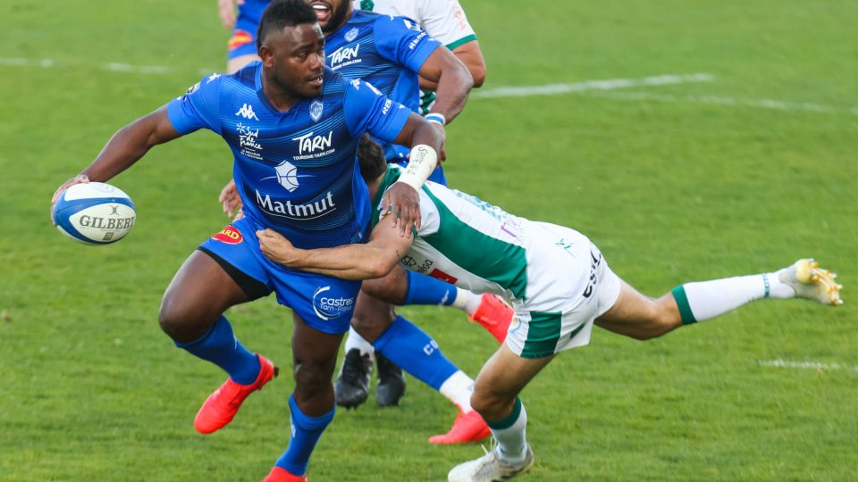 Filipo NAKOSI of Castres during the Top 14 match between Castres and Pau on March 27, 2021 in Castres, France. (Photo by Laurent Frezouls/Icon Sport) - Filipo NAKOSI - Stade Pierre Fabre - Castres (France)