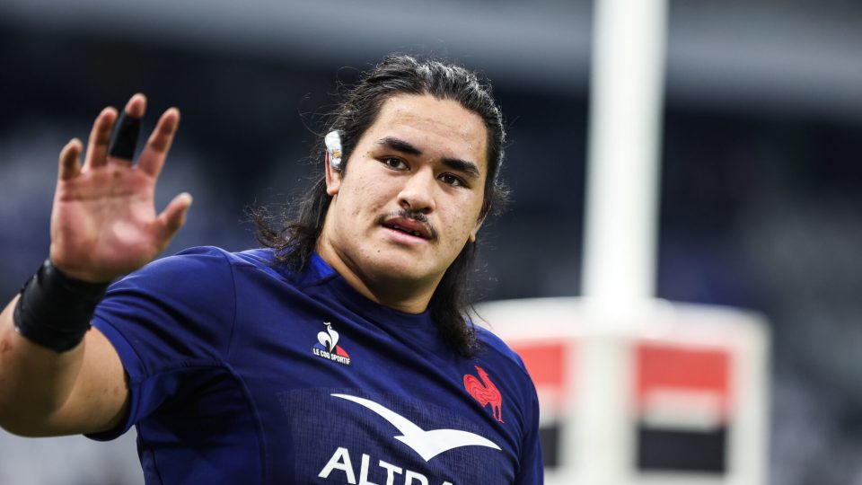 Posolo TUILAGI of France after the Six Nations Rugby Tournament match between France and Ireland at Orange Velodrome on February 2, 2024 in Marseille, France. (Photo by Johnny Fidelin/Icon Sport)