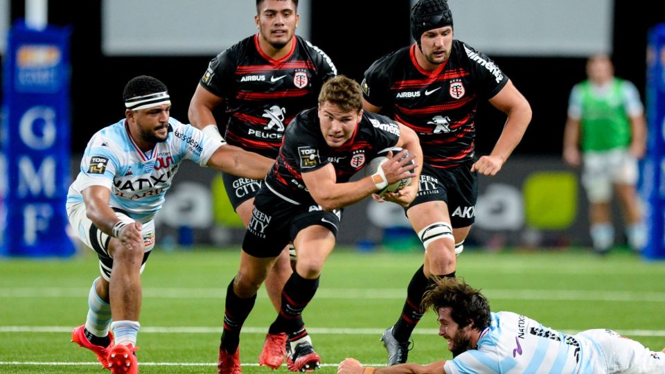 Antoine DUPONT of Toulouse during the Top 14 match between Racing 92 and Toulouse on October 10, 2020 in Nanterre, France. (Photo by Sandra Ruhaut/Icon Sport) - Paris La Defense Arena - Paris (France)