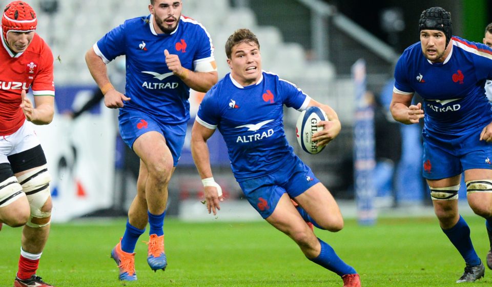 Antoine DUPONT of France during the test match between France and Wales at Stade de France on October 24, 2020 in Paris, France. (Photo by Sandra Ruhaut/Icon Sport) - Antoine DUPONT - Stade de France - Paris (France)
