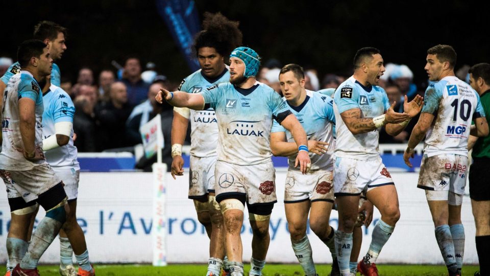 Jean MONRIBOT of Bayonne during the Top 14 match between Aviron Bayonnais and Toulouse on February 29, 2020 in Bayonne, France. (Photo by JF Sanchez/Icon Sport) - Jean MONRIBOT - Stade Jean Dauger - Bayonne (France)