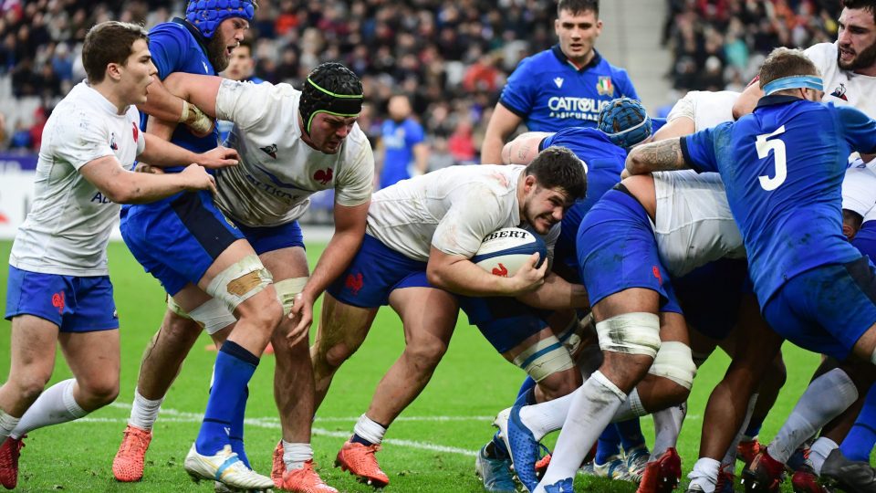 Julien MARCHAND of France at the back of a rolling maul during the Six Nations match between France and Italy on February 9, 2020 in Paris, France. (Photo by Dave Winter/Icon Sport)