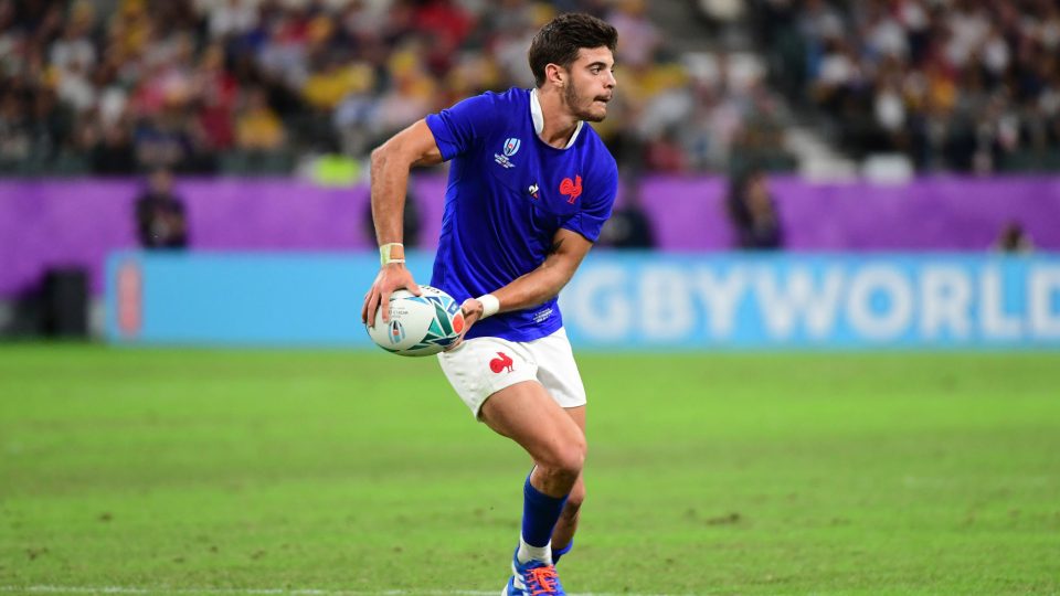 Romain NTAMACK of France during the Rugby World Cup 2019 Quarter Final match between Wales and France on October 20, 2019 in Oita, Japan. (Photo by Dave Winter/Icon Sport) - Romain NTAMACK - Oita Stadium - Oita (Japon)
