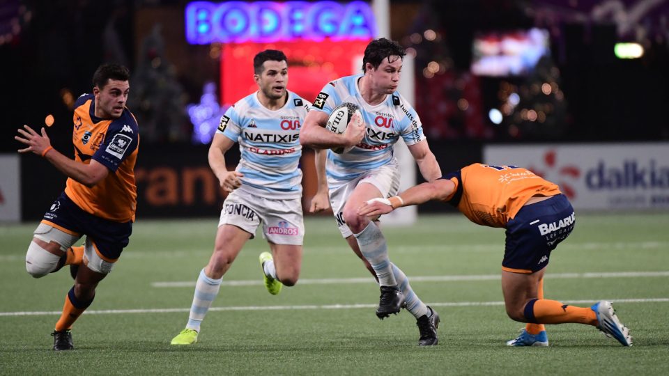 Henry CHAVANCY of Racing 92 during the Top 14 match between Racing 92 and Montpellier at Paris La Defense Arena on December 21, 2019 in Nanterre, France. (Photo by Dave Winter/Icon Sport) - Henry CHAVANCY - Paris La Defense Arena - Paris (France)