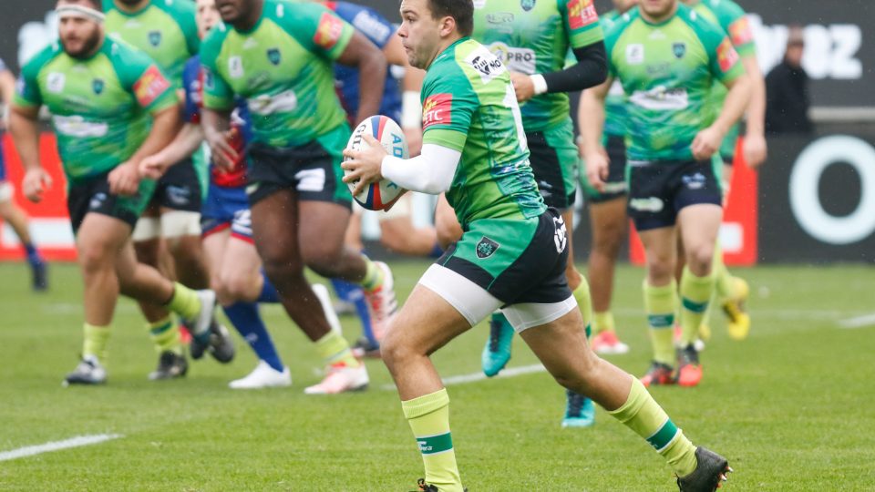 Benjamin PUNTOUS of Montauban during the Pro D2 match between FC Grenoble Rugby and US Montauban on November 17, 2019 in Grenoble, France. (Photo by Romain Biard/Icon Sport) - Benjamin PUNTOUS - Stade des Alpes - Grenoble (France)