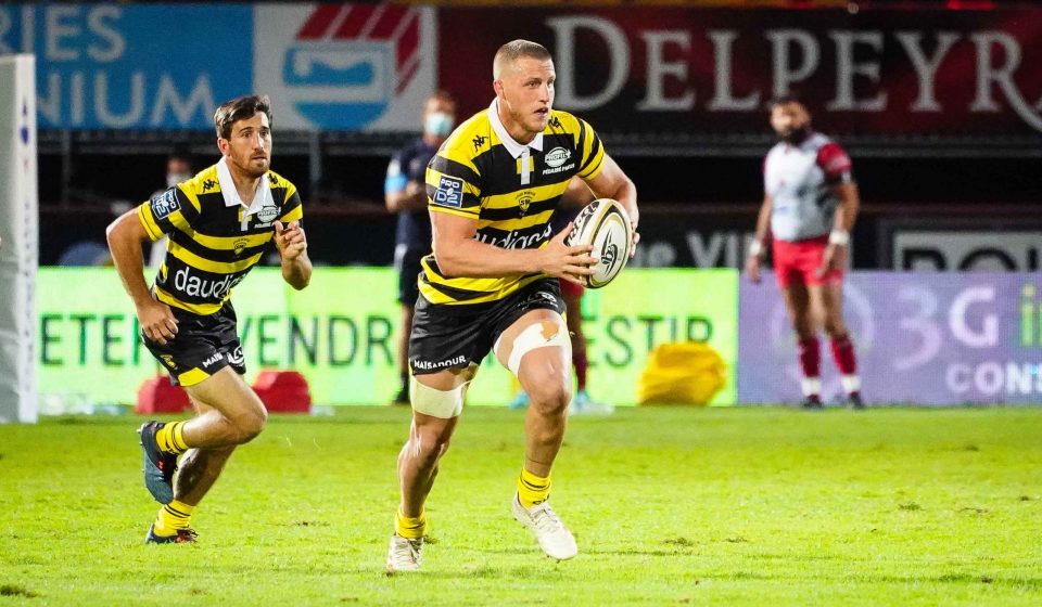 Santiago Nicolas MONTAGNER of Mont de Marsan during the Pro D2 match between Stade montois and Association sportive de Béziers Hérault, at Guy Boniface Stadium, Mont-de-Marsan, France on 4 September 2020. (Photo by Pierre Costabadie/Icon Sport) - Santiago MONTAGNER - Stade Guy Boniface - Mont-de-Marsan (France)