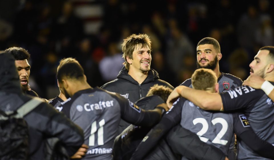 Even ETZEBETH of Toulon celebrates the victory with team-mates  during the Top 14 match between Toulon and Clermont on December 22, 2019 in Toulon, France. (Photo by Alexandre Dimou/Icon Sport) - Even ETZEBETH - Stade Felix Mayol - Toulon (France)