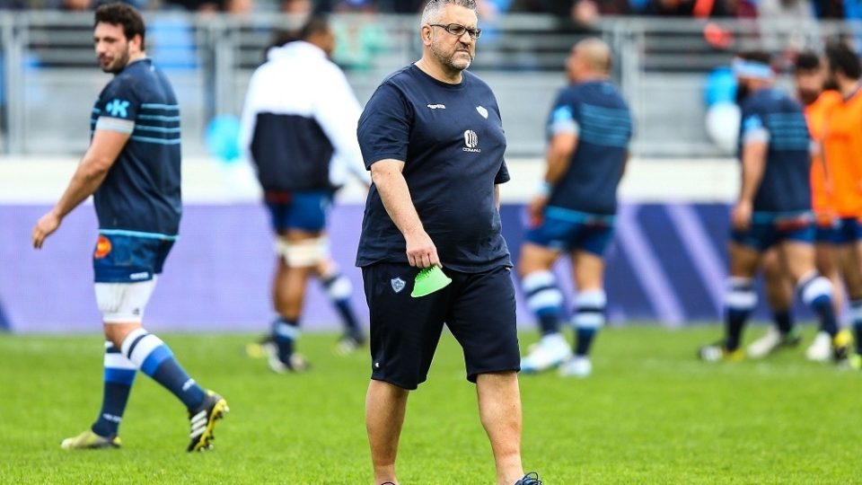 Head coach Christophe Urios of Castres during the French Top 14 rugby union match between Castres v Stade Toulousain Toulouse at Stade Amedee Domenech on April 2, 2016 in Castres, France. (Photo by Manuel Blondeau / Icon Sport)