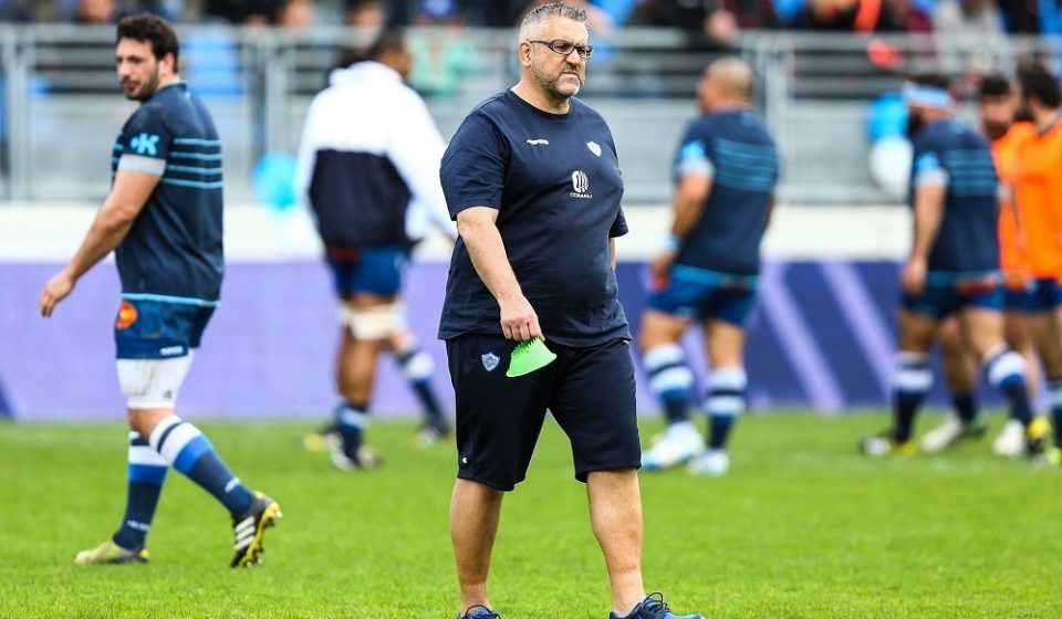 Head coach Christophe Urios of Castres during the French Top 14 rugby union match between Castres v Stade Toulousain Toulouse at Stade Amedee Domenech on April 2, 2016 in Castres, France. (Photo by Manuel Blondeau / Icon Sport)