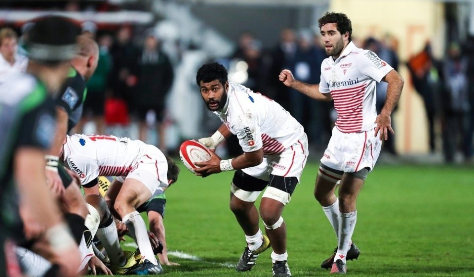 Sikeli Nabou of Biarritz during the Pro D2 match between Biarritz Olympique and Montauban at Parc des Sports Aguilera on February 9, 2017 in Biarritz, France. (Photo by Manuel Blondeau/Icon Sport)