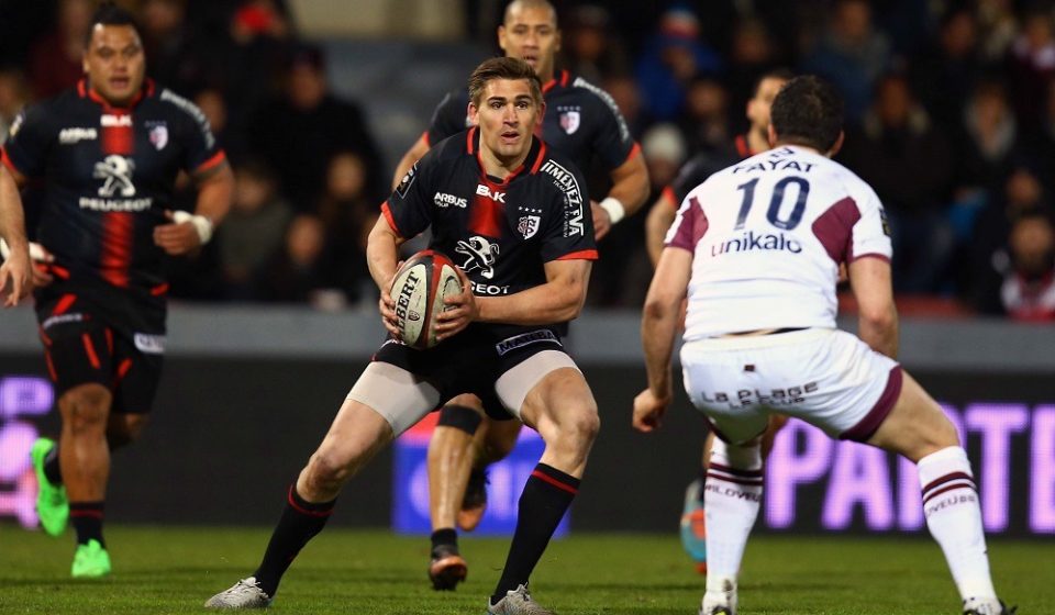 Toby Flood of Toulouse during the French Top 14 match between Toulouse v Bordeaux-Begles at Stade Ernest Wallon on March 11, 2016 in Toulouse, France.