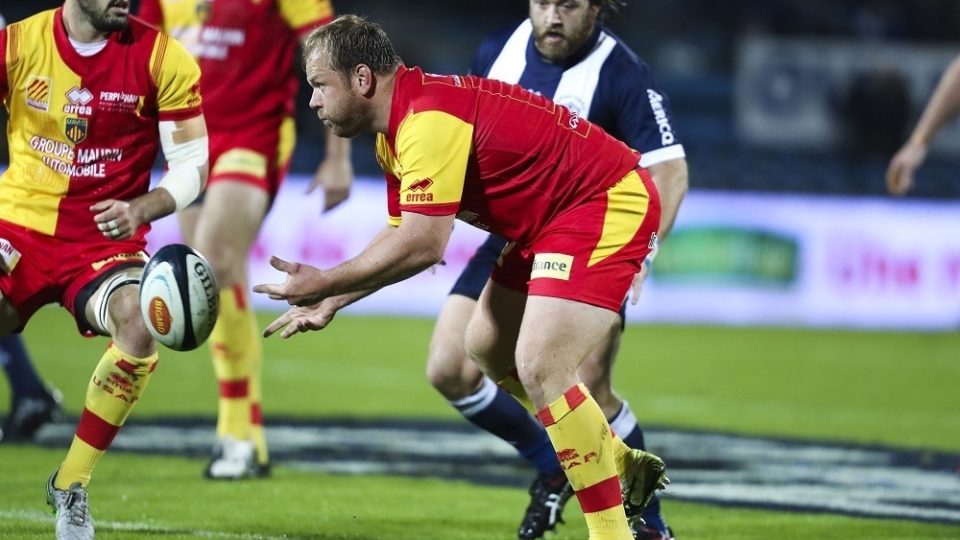 Gert Muller of Perpignan during the Pro D2 match between SU Agen and Usap Perpignan on November 17, 2016 in Agen, France. (Photo by Manuel Blondeau/Icon Sport)