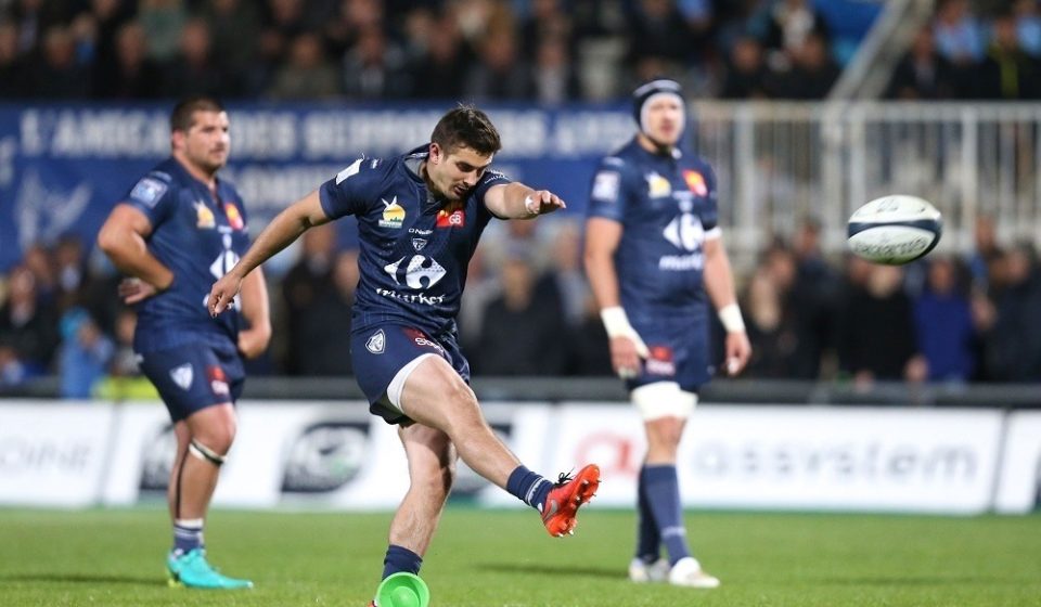 Thomas Ramos of Colomiers  during the Pro D2 match between Colomiers and Biarritz Olympique on April 20, 2017 in Colomiers, France. (Photo by Manuel Blondeau/Icon Sport )