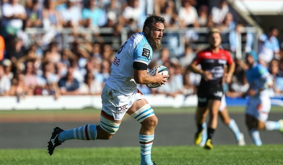 Pieter Jan Van Lill of Bayonne during the Top 14 match between Aviron Bayonnais Bayonne and Rc Toulon at Stade Jean Dauger on August 21, 2016 in Bayonne, France. (Photo by Manuel Blondeau/Icon Sport)